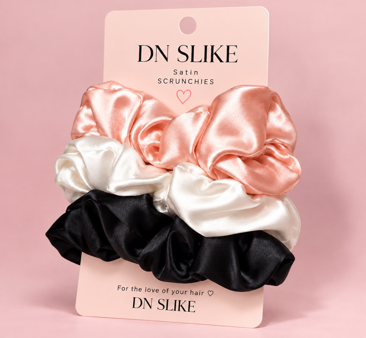 No Loose Ends - Satin Scrunchies Set of 3